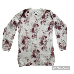 Arendine vintage floral sweater mohair silk size M